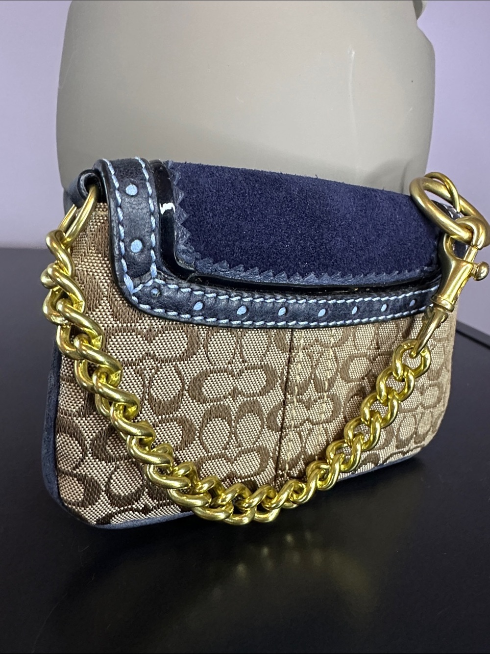 Rare Vintage 2006 Coach Micro SoHo Bag Charm Turnlock Mini Pouch Wristlet Y2K - Picture 2 of 10